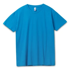 Футболка унисекс Sol's Regent 150, ярко-бирюзовая фото