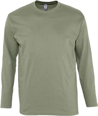 Футболка с длинным рукавом унисекс Sol's Monarch 150, хаки фото