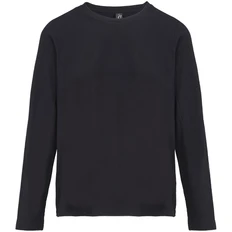 Футболка с длинным рукавом женская Sol's Monarch Women, черная фото