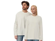 Футболка с длинным рукавом оверсайз Berlin, белая фото