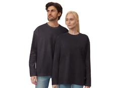 Футболка с длинным рукавом оверсайз Berlin, серая фото