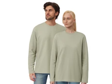 Футболка с длинным рукавом оверсайз Berlin, зеленая фото