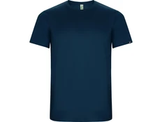 Футболка спортивная мужская Roly Imola, темно-синяя фото