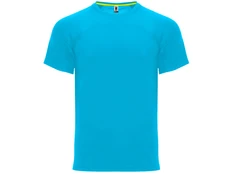 Футболка спортивная Roly Monaco, бирюзовая фото