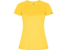 Футболка спортивная женская Roly Imola, ярко-желтая фото