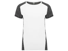 Футболка спортивная женская Roly Zolder, белая / черная фото