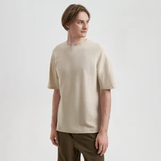 Футболка унисекс Portobello Aura, бежевая фото