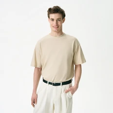 Футболка унисекс Portobello Aura, бежевая фото