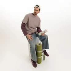 Футболка унисекс Rust Neo, светло-коричневая фото