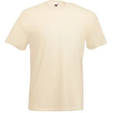 Футболка мужская Fruit of the Loom Valueweight T 165, бежевая фото