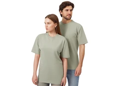 Футболка из френч терри US Basic Warsaw, зеленая фото