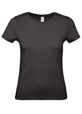 Футболка женская B&C E150, черная фото