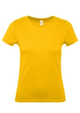 Футболка женская B&C E150, желтая фото