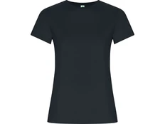 Футболка женская Roly Golden Woman, черная фото