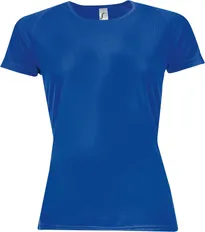 Футболка спортивная из сетки женская Sol's Sporty Women 140, ярко-синяя фото