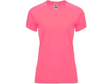 Футболка женская спортивная Roly Bahrain, розовая фото