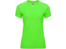 Футболка женская спортивная Roly Bahrain, салатовая фото