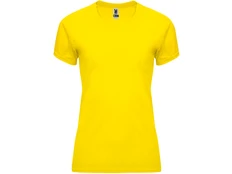 Футболка женская спортивная Roly Bahrain, желтая фото
