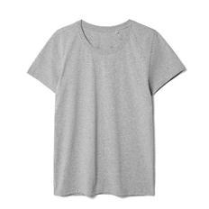 Футболка женская приталенная T-Bolka Stretch Lady, серый меланж фото