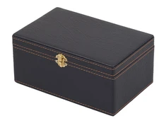 Футляр подарочный кожаный, коричневый фото