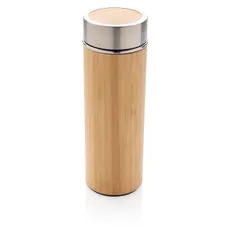 Бутылка герметичная вакуумная bamboo 350 мл, бежевая фото