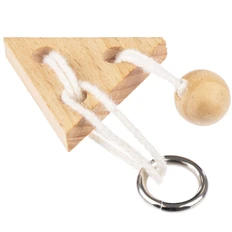 Головоломка деревянная Combi, треугольник, бежевая фото