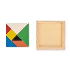 Головоломка из дерева Tangram, разноцветная фото