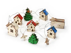 Гирлянда елочная с лампочками Новогодняя, разноцветная фото