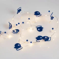 Гирлянда Merry Mittens, синяя фото