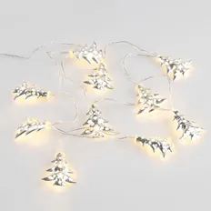 Гирлянда светодиодная Silver Lights, теплый свет, серебристая фото