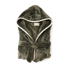 Халат банный Vinga Louis, 350 гр/м2, темно-зеленый фото