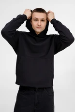 Худи оверсайз унисекс Manevr Kosmos, черное фото