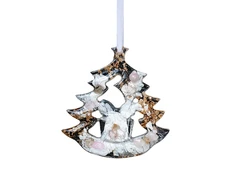 Игрушка елочная «Ель», розовая фото