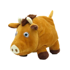 Игрушка мягкая «Бычок Борька», коричневая фото