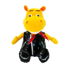 Игрушка мягкая с набором конфет «Байкер», классика, 500 гр, желтая / черная фото