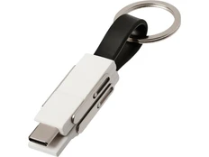 Кабель One 4 в 1, белый / черный фото