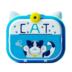 Камера детская c печатью фотографий Kid Joy Cat Print Cam P13, синяя фото