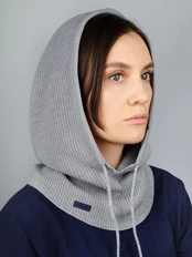 Капор-капюшон Manevr Zaliv, серый фото