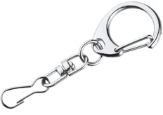 Карабин для флешки, серебристый фото
