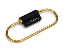 Карабин для ключей «Тоне», черный / золотой фото