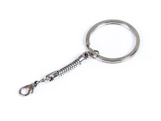 Карабин с кольцом, серебристый фото
