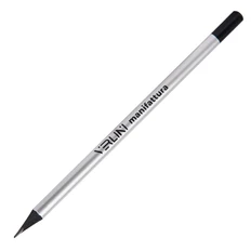 Карандаш чернографитный трехгранный Image, HB, серебристый / черный фото