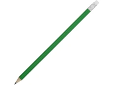 Карандаш простой Графит, зелёный / белый фото
