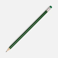 Карандаш чернографитный с ластиком Hand Friend, зелёный фото