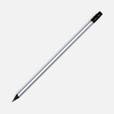 Карандаш простой с ластиком Triangle Black, серебристый фото