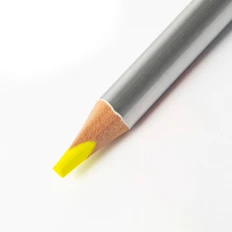 Карандаш-текстовыделитель двухцветный Expert, серебро, желтый / зеленый фото