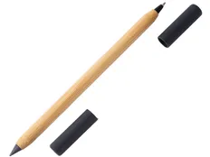 Карандаш вечный и ручка из бамбука Black bamboo, бежевый фото