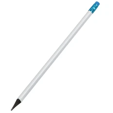 Карандаш из переработанного сырья Unicorn, белый / синий фото