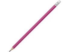 Карандаш заточенный с ластиком «Графит», розовый фото