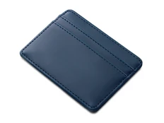 Картхолдер для двух карт и наличных денег с зажимом Crave, синий фото